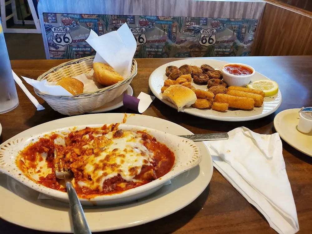 Lasagna Slad and Appetizer Platter
